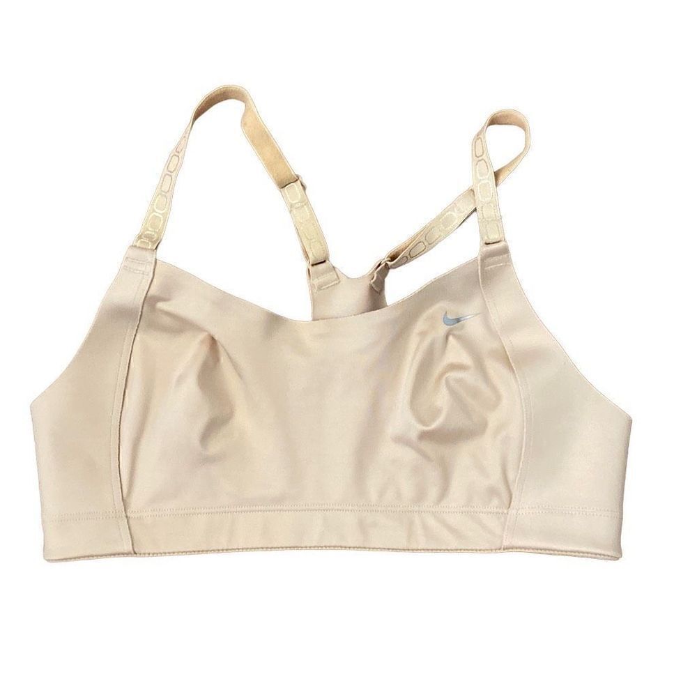 Nike Racerback Sports Bra Adjustable Straps & Back Nude 34B